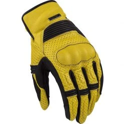 Ls2 Duster CE Yellow Black Summer Leather Motorcycle Gloves