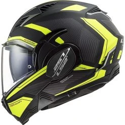 Ls2 FF900 VALIANT 2 Revo Modular Tipper Helmet Black Matt Fluo Yellow -LS2 Sales ls2 ff900 valiant 2 revo modular tipper helmet black matt fluo yellow 85782