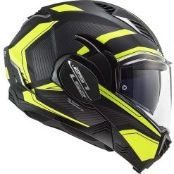 Ls2 FF900 VALIANT 2 Revo Modular Tipper Helmet Black Matt Fluo Yellow -LS2 Sales ls2 ff900 valiant 2 revo modular tipper helmet black matt fluo yellow 85785