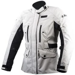 LS2 Metropolis Technical Motorcycle Jacket WP Ligth Gray Certified
