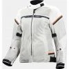LS2 Summer Perforated Motorcycle Jacket Riva Lady Light Gray Orange -LS2 Sales ls2 summer perforated motorcycle jacket riva lady light gray orange 126930