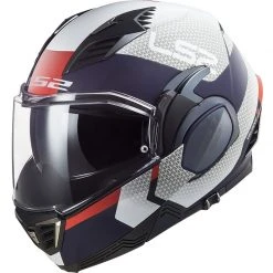Modular Motorcycle Helmet Ls2 FF900 Valiant 2 CITIUS White Blue