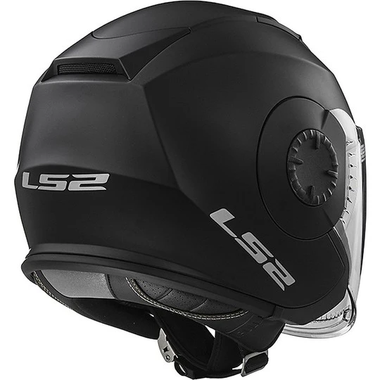 Moto Jet Helmet LS2 OF570 Towards Double Visor Mat Black 8 Moto Jet Helmet LS2 OF570 Towards Double Visor Mat Black - Image 6