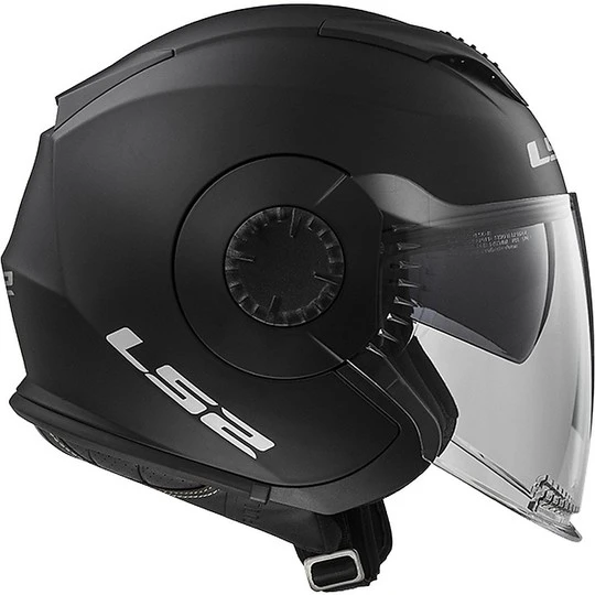 Moto Jet Helmet LS2 OF570 Towards Double Visor Mat Black 9 Moto Jet Helmet LS2 OF570 Towards Double Visor Mat Black - Image 7
