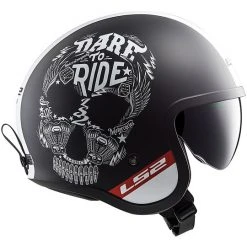 Moto Jet Helmet LS2 OF599 SPITFIRE INKY Black Opaco -LS2 Sales moto jet helmet ls2 of599 spitfire inky black opaco 41032