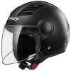 Moto Jet Helmet OF562 Ls2 Airflow Long With Visor Long Gloss Black -LS2 Sales moto jet helmet of562 ls2 airflow long with visor long gloss black 30030