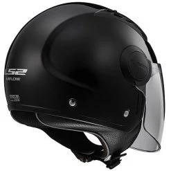 Moto Jet Helmet OF562 Ls2 Airflow Long With Visor Long Gloss Black -LS2 Sales moto jet helmet of562 ls2 airflow long with visor long gloss black 30031