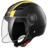 Moto Jet Helmet OF562 Ls2 Airflow Long With Visor Long Metropolis Black Yellow Hy Vision -LS2 Sales moto jet helmet of562 ls2 airflow long with visor long metropolis black yellow hy vision 31452