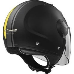 Moto Jet Helmet OF562 Ls2 Airflow Long With Visor Long Metropolis Black Yellow Hy Vision -LS2 Sales moto jet helmet of562 ls2 airflow long with visor long metropolis black yellow hy vision 86137