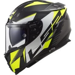 Motorcycle Helmet HPFC LS2 FF327 CHALLENGER Squadron Black Yellow Fluo Matt