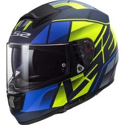 Motorcycle Helmet HPFC LS2 FF397 VECTOR Kripton Blue Yellow Matt