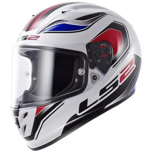 Motorcycle Helmet Integral Fiber LS2 FF323 Arrow R Geo White / Blue / Red -LS2 Sales motorcycle helmet integral fiber ls2 ff323 arrow r geo white blue red 15096