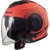 Motorcycle Helmet Jet Double Visor Ls2 OF570 VERSO Spin Orange Fluo Matt -LS2 Sales motorcycle helmet jet double visor ls2 of570 verso spin orange fluo matt 64531