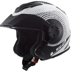 Motorcycle Helmet Jet Double Visor Ls2 OF570 VERSO Spin White Black -LS2 Sales motorcycle helmet jet double visor ls2 of570 verso spin white black 66978