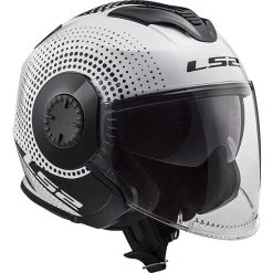 Motorcycle Helmet Jet Double Visor Ls2 OF570 VERSO Spin White Black -LS2 Sales motorcycle helmet jet double visor ls2 of570 verso spin white black 66984