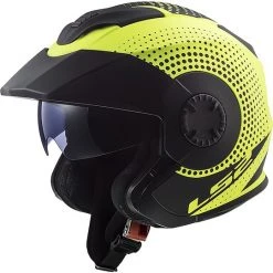 Motorcycle Helmet Jet Double Visor Ls2 OF570 VERSO Spin Yellow Fluo Matt -LS2 Sales motorcycle helmet jet double visor ls2 of570 verso spin yellow fluo matt 66987