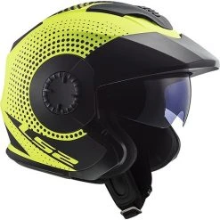 Motorcycle Helmet Jet Double Visor Ls2 OF570 VERSO Spin Yellow Fluo Matt -LS2 Sales motorcycle helmet jet double visor ls2 of570 verso spin yellow fluo matt 66989