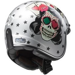 Motorcycle Helmet Jet Fiber LS2 OFF 583 Bobber Tattoo Silver -LS2 Sales motorcycle helmet jet fiber ls2 off 583 bobber tattoo silver 22757