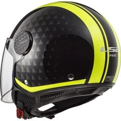 Motorcycle Helmet Jet LS2 OF558 SPHERE LUX Crush Black Yellow Fluo + Dark Visor -LS2 Sales motorcycle helmet jet ls2 of558 sphere lux crush black yellow fluo dark visor 66878