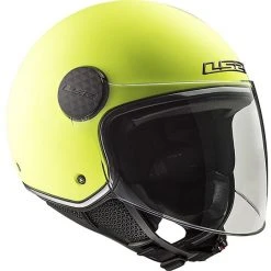 Motorcycle Helmet Jet Ls2 OF558 SPHERE LUX Solid Yellow Fluo + Smoked Visor -LS2 Sales motorcycle helmet jet ls2 of558 sphere lux solid yellow fluo smoked visor 55495