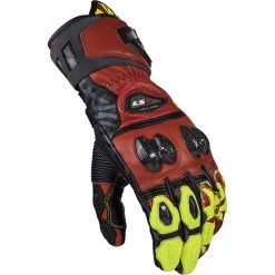 Motorcycle Racing Gloves Ls2 Feng CE Black Red Yellow Fluo