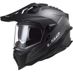 Off Road Motorcycle Tourism Helmet In Carbon Ls2 MX701 Explorer C Solid Carbon Gloss