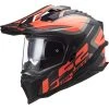 Off Road Touring Motorcycle Helmet In HPCF Ls2 MX701 Explorer ALTER Matt Black Orange Fluo -LS2 Sales off road touring motorcycle helmet in hpcf ls2 mx701 explorer alter matt black orange fluo 106965