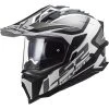 Off Road Touring Motorcycle Helmet In HPCF Ls2 MX701 Explorer ALTER Matt Black White -LS2 Sales off road touring motorcycle helmet in hpcf ls2 mx701 explorer alter matt black white 106961