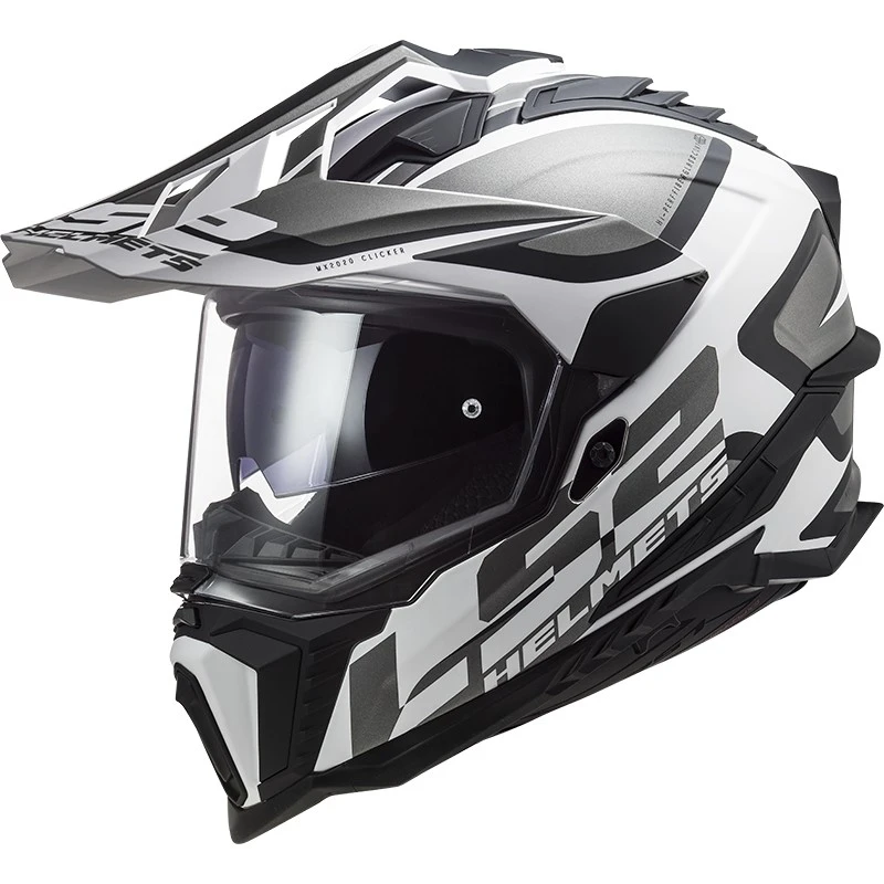 Off Road Touring Motorcycle Helmet In HPCF Ls2 MX701 Explorer ALTER Matt Black White 3 Off Road Touring Motorcycle Helmet In HPCF Ls2 MX701 Explorer ALTER Matt Black White