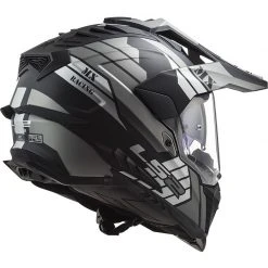 Off Road Touring Motorcycle Helmet In HPCF Ls2 MX701 Explorer ATLANTIS Matt Titanium -LS2 Sales off road touring motorcycle helmet in hpcf ls2 mx701 explorer atlantis matt titanium 106960