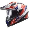 Off Road Touring Motorcycle Helmet In HPCF Ls2 MX701 Explorer ATLANTIS White Red Blue -LS2 Sales off road touring motorcycle helmet in hpcf ls2 mx701 explorer atlantis white red blue 106952