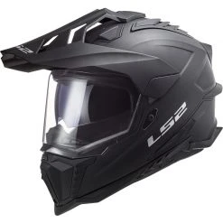 Off Road Touring Motorcycle Helmet In HPCF Ls2 MX701 Explorer SOLID Matt Black
