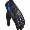 Summer Motorcycle Gloves In Leather And Fabric Ls2 All Terrain Black Blue -LS2 Sales summer motorcycle gloves in leather and fabric ls2 all terrain black blue 126856